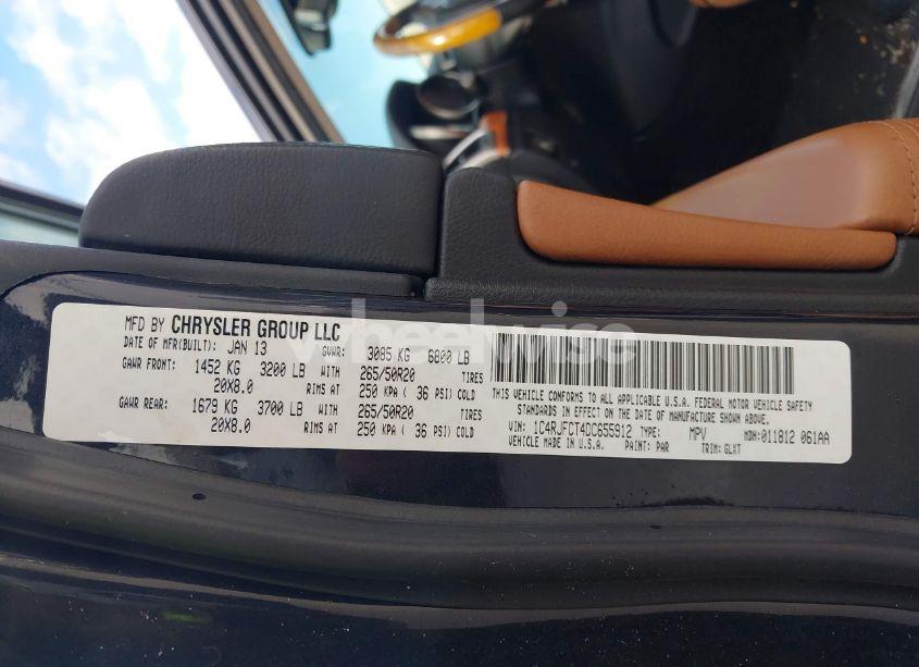 Photo 9 of 2013 Jeep Grand CHEROKEE OVERLAND (VIN 1C4RJFCT4DC655912)