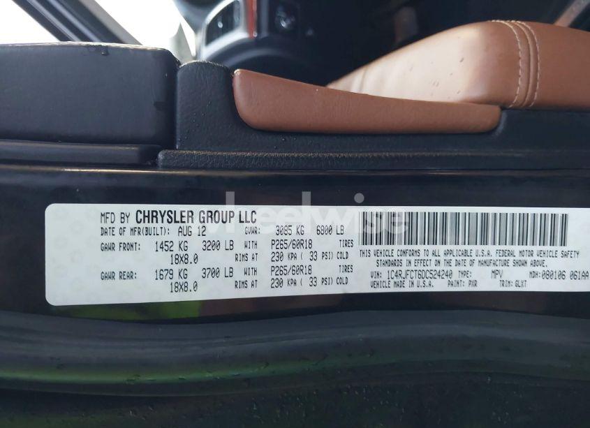 Photo 9 of 2013 Jeep Grand CHEROKEE OVERLAND (VIN 1C4RJFCT6DC524240)