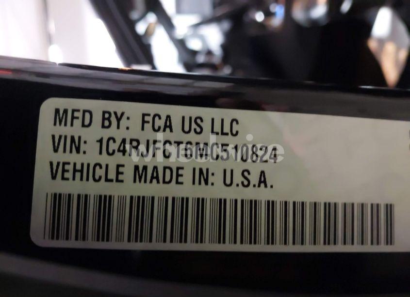 Photo 9 of 2021 Jeep Grand CHEROKEE HIGH ALTITUDE 4X4 (VIN 1C4RJFCT6MC510824)