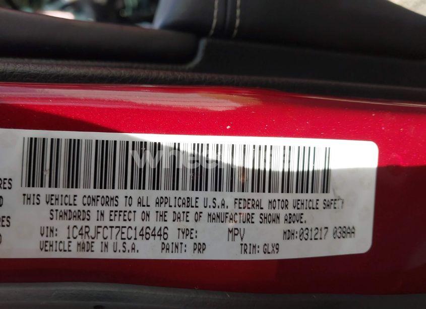 Photo 9 of 2014 Jeep Grand CHEROKEE OVERLAND (VIN 1C4RJFCT7EC146446)