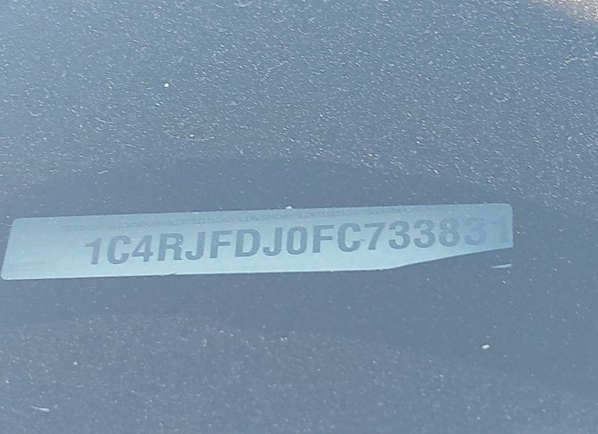 Photo 9 of 2015 Jeep Grand CHEROKEE SRT (VIN 1C4RJFDJ0FC733831)