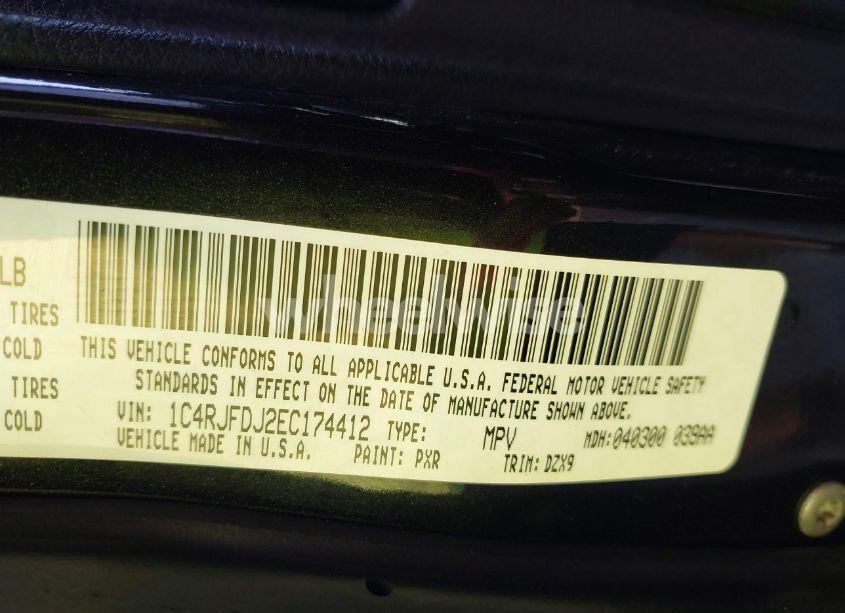 Photo 9 of 2014 Jeep Grand CHEROKEE SRT8 (VIN 1C4RJFDJ2EC174412)