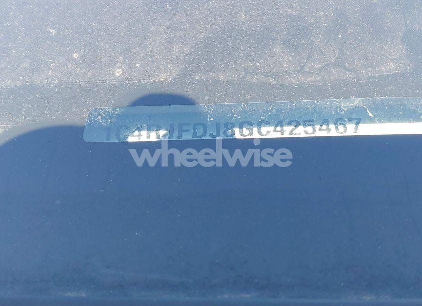 Photo 9 of 2016 Jeep Grand CHEROKEE SRT NIGHT (VIN 1C4RJFDJ8GC425467)