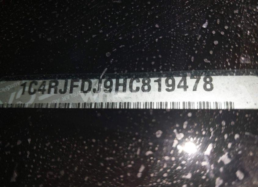 Photo 17 of 2017 Jeep Grand CHEROKEE SRT (VIN 1C4RJFDJ9HC819478)