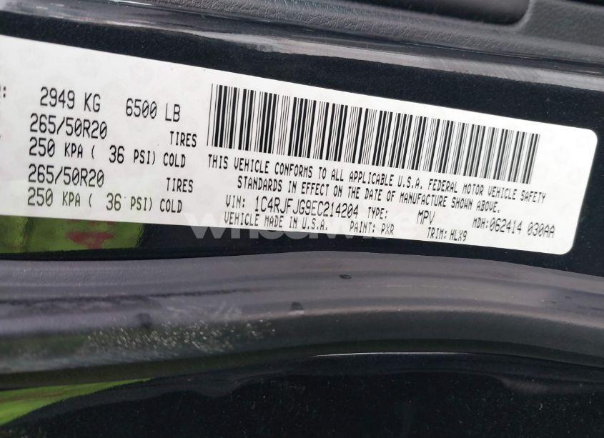 Photo 9 of 2014 Jeep Grand CHEROKEE SUMMIT (VIN 1C4RJFJG9EC214204)