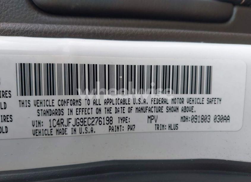 Photo 9 of 2014 Jeep Grand CHEROKEE (VIN 1C4RJFJG9EC276198)