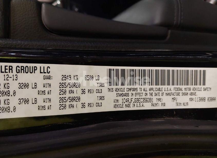 Photo 9 of 2014 Jeep Grand CHEROKEE SUMMIT (VIN 1C4RJFJG9EC356391)