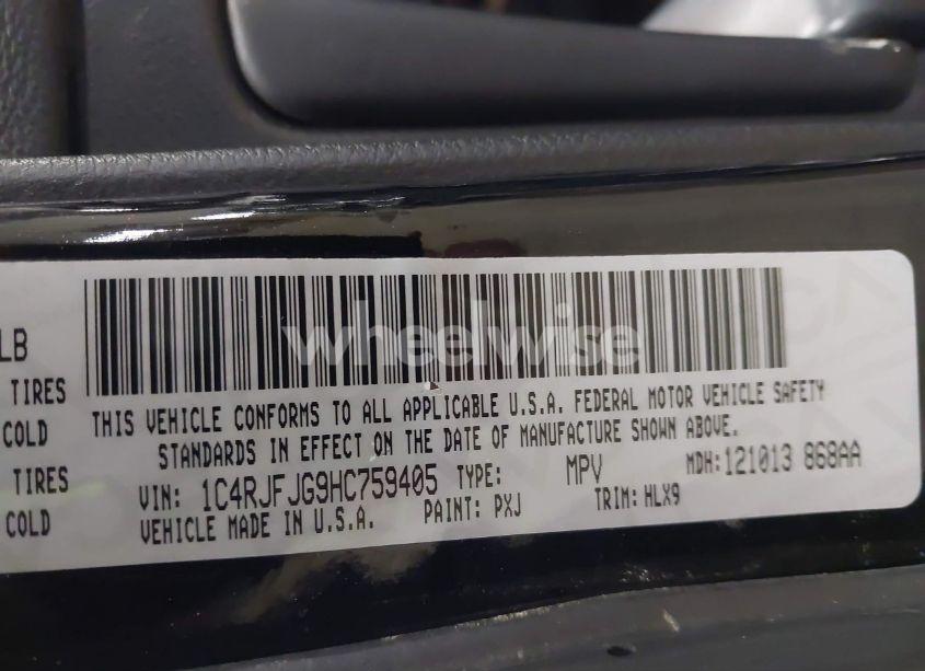 Photo 9 of 2017 Jeep Grand CHEROKEE SUMMIT 4X4 (VIN 1C4RJFJG9HC759405)