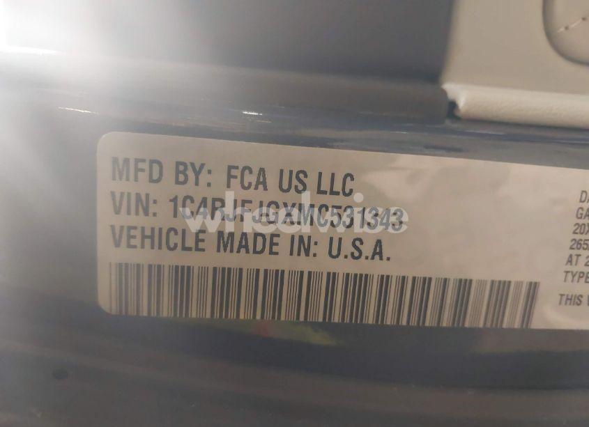 Photo 9 of 2021 Jeep Grand CHEROKEE SUMMIT 4X4 (VIN 1C4RJFJGXMC531343)