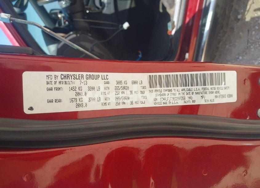 Photo 9 of 2014 Jeep Grand CHEROKEE SUMMIT (VIN 1C4RJFJT1EC237358)