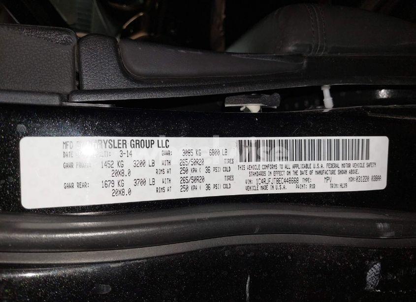 Photo 9 of 2014 Jeep Grand CHEROKEE SUMMIT (VIN 1C4RJFJT8EC448668)