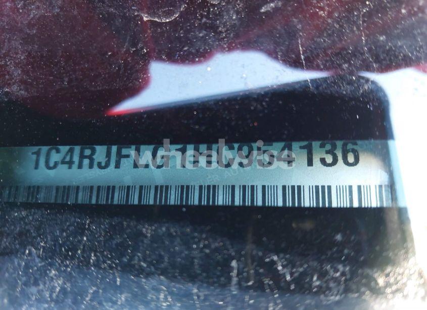 Photo 9 of 2017 Jeep Grand CHEROKEE TRAILHAWK 4X4 (VIN 1C4RJFLG1HC954136)