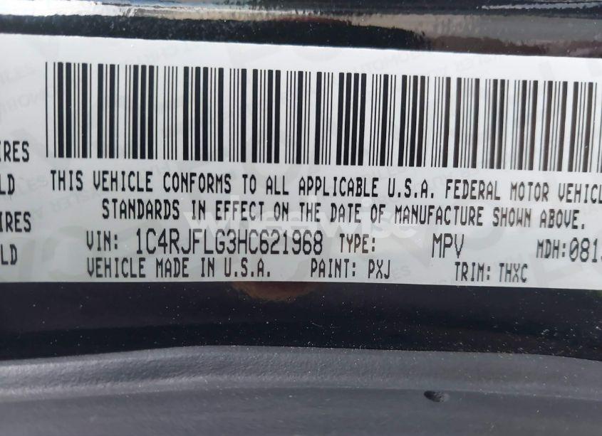 Photo 9 of 2017 Jeep Grand CHEROKEE TRAILHAWK 4X4 (VIN 1C4RJFLG3HC621968)