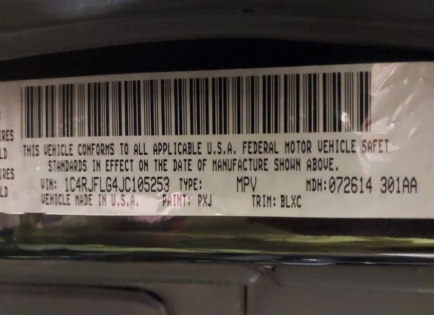 Photo 9 of 2018 Jeep Grand CHEROKEE TRAILHAWK 4X4 (VIN 1C4RJFLG4JC105253)