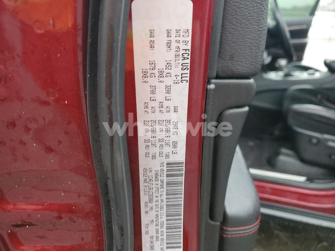 Photo 13 of 2018 JEEP GRAND CHEROKEE TRAILHAWK (VIN 1C4RJFLG6JC393860)