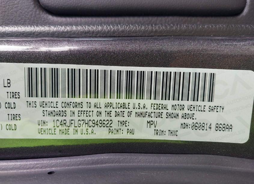 Photo 9 of 2017 Jeep Grand CHEROKEE TRAILHAWK 4X4 (VIN 1C4RJFLG7HC949622)