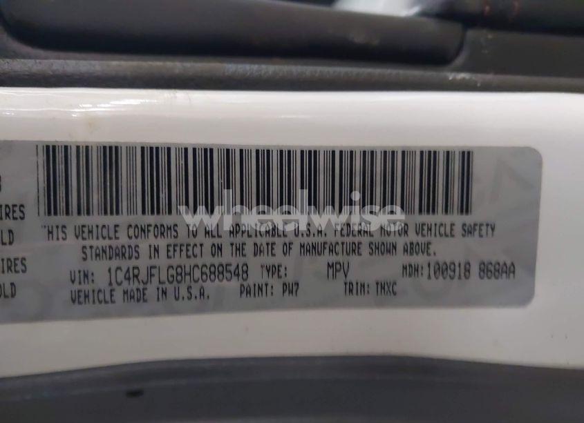 Photo 9 of 2017 Jeep Grand CHEROKEE TRAILHAWK 4X4 (VIN 1C4RJFLG8HC688548)