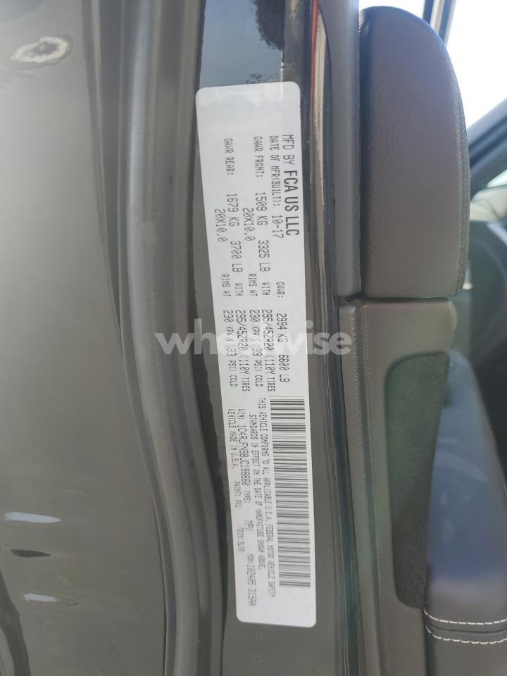 Photo 13 of 2018 JEEP GRAND CHEROKEE TRACKHAWK (VIN 1C4RJFN98JC198860)