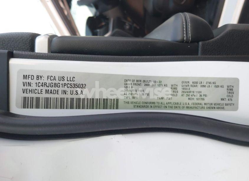 Photo 9 of 2023 Jeep Grand CHEROKEE LIMITED 4X2 (VIN 1C4RJGBG1PC535032)