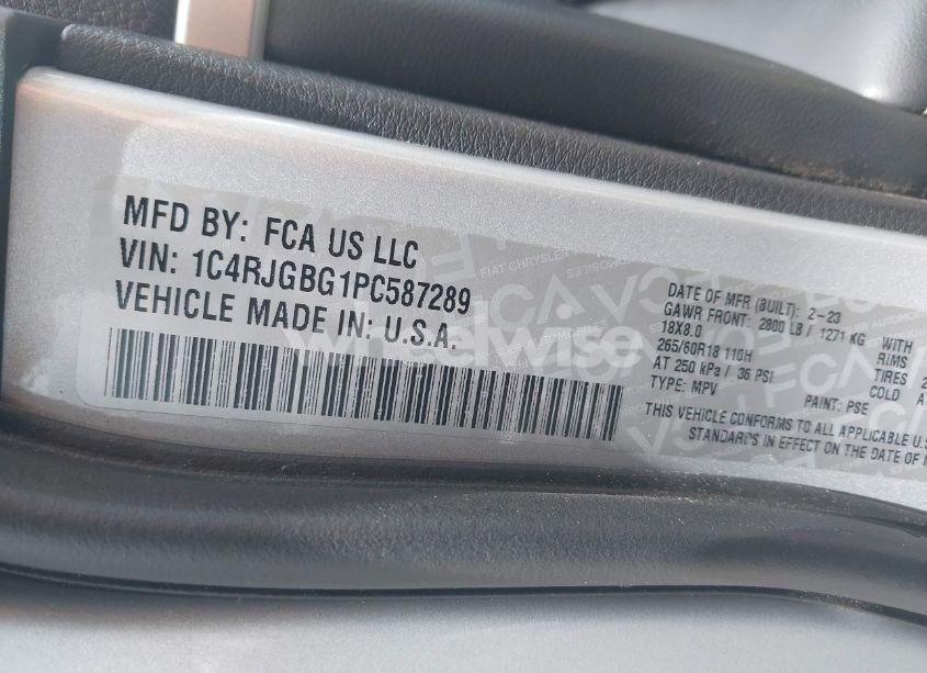 Photo 9 of 2023 Jeep Grand CHEROKEE LIMITED 4X2 (VIN 1C4RJGBG1PC587289)