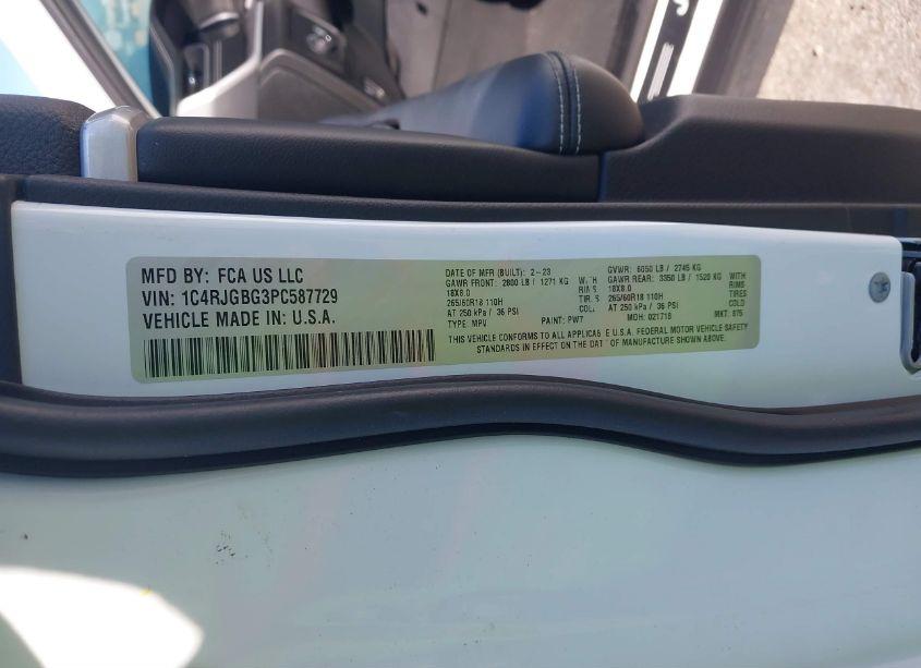 Photo 9 of 2023 Jeep Grand CHEROKEE LIMITED 4X2 (VIN 1C4RJGBG3PC587729)