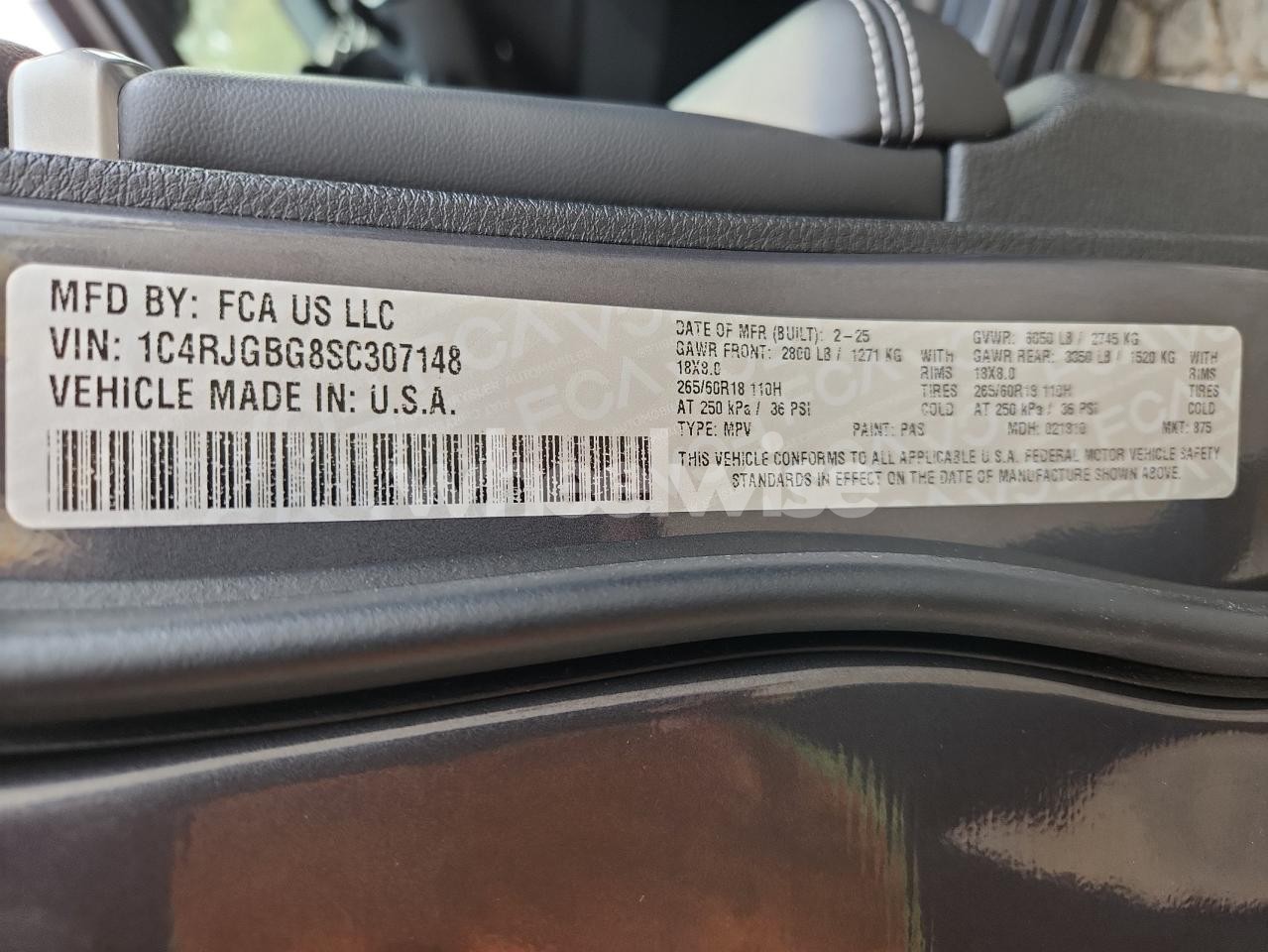 Photo 13 of 2025 JEEP GRAND CHEROKEE LIMITED (VIN 1C4RJGBG8SC307148)