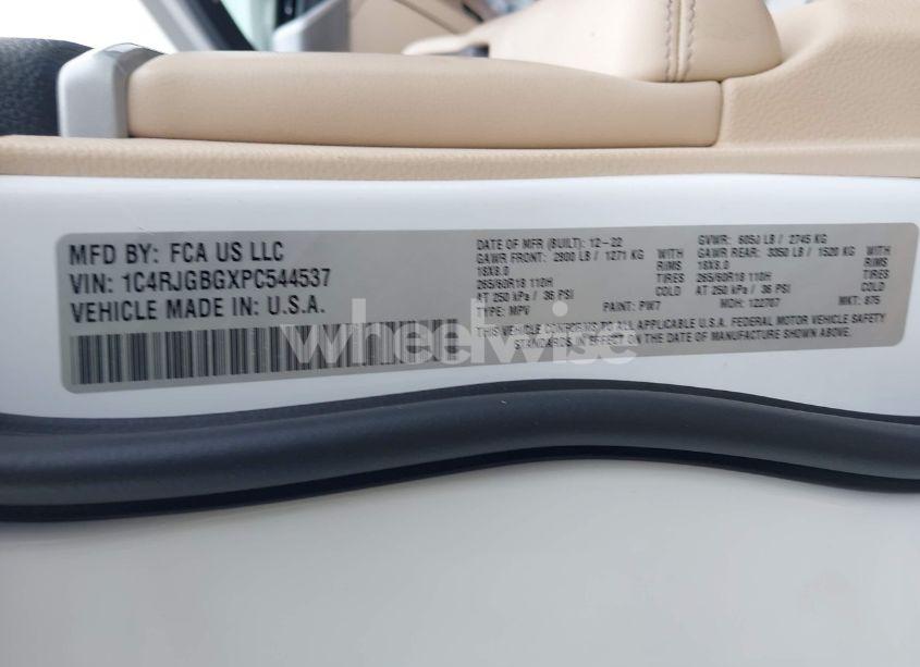 Photo 9 of 2023 Jeep Grand CHEROKEE LIMITED 4X2 (VIN 1C4RJGBGXPC544537)