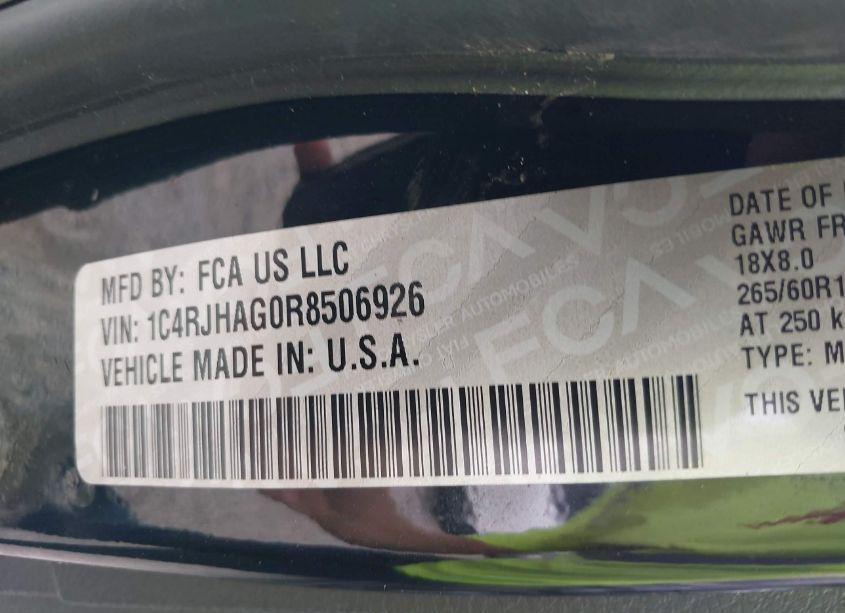 Photo 9 of 2024 Jeep Grand CHEROKEE ALTITUDE 4X4 (VIN 1C4RJHAG0R8506926)