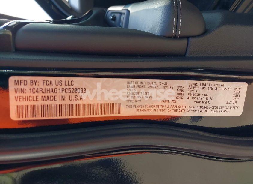 Photo 9 of 2023 Jeep Grand CHEROKEE LAREDO 4X4 (VIN 1C4RJHAG1PC522093)