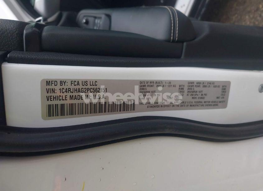 Photo 9 of 2023 Jeep Grand CHEROKEE ALTITUDE 4X4 (VIN 1C4RJHAG2PC562151)