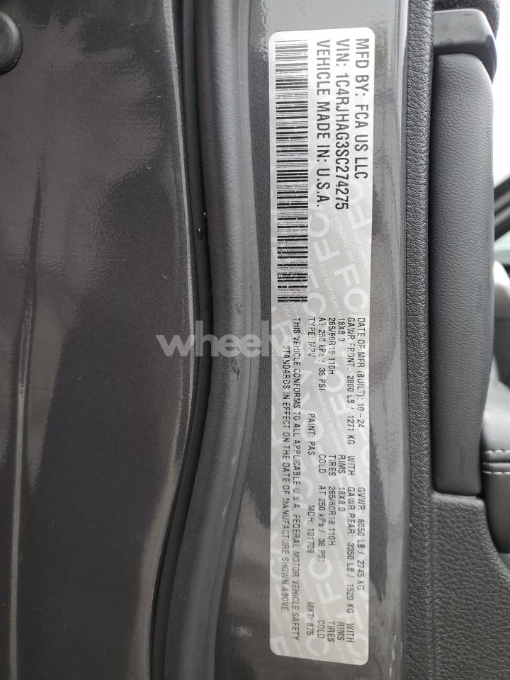Photo 13 of 2025 JEEP GRAND CHEROKEE LAREDO (VIN 1C4RJHAG3SC274275)