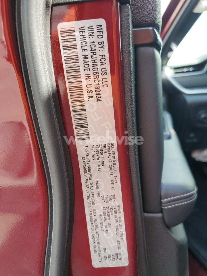 Photo 13 of 2024 JEEP GRAND CHEROKEE LAREDO (VIN 1C4RJHAG6RC180434)