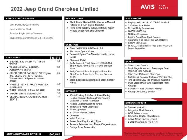 Photo 4 of 2022 JEEP GRAND CHEROKEE LIMITED (VIN 1C4RJHBG2N8617079)