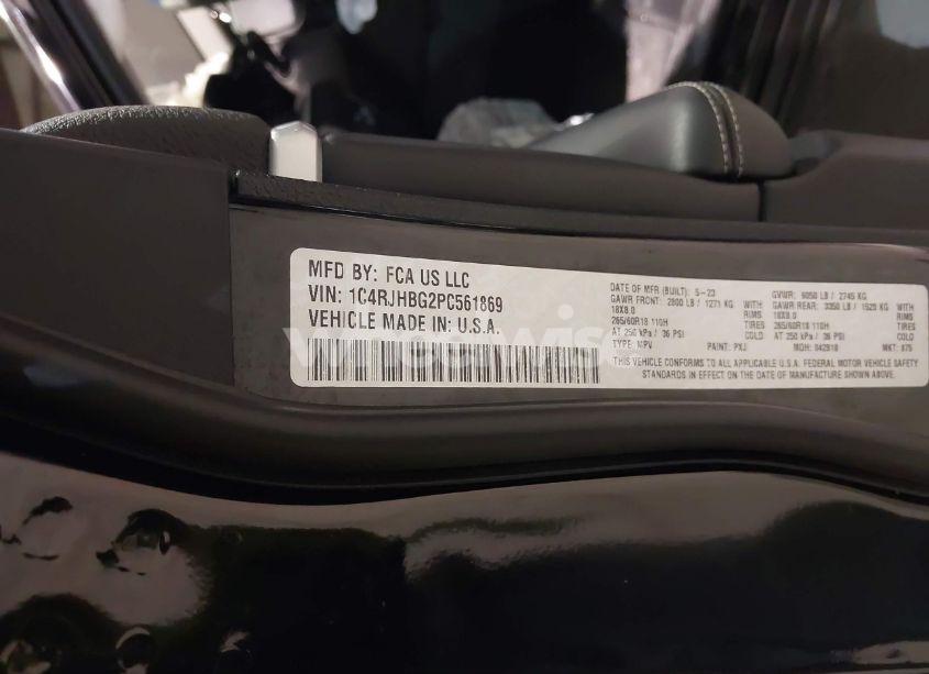 Photo 9 of 2023 Jeep Grand CHEROKEE LIMITED 4X4 (VIN 1C4RJHBG2PC561869)