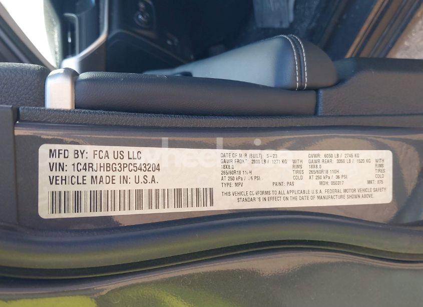 Photo 9 of 2023 Jeep Grand CHEROKEE LIMITED 4X4 (VIN 1C4RJHBG3PC543204)