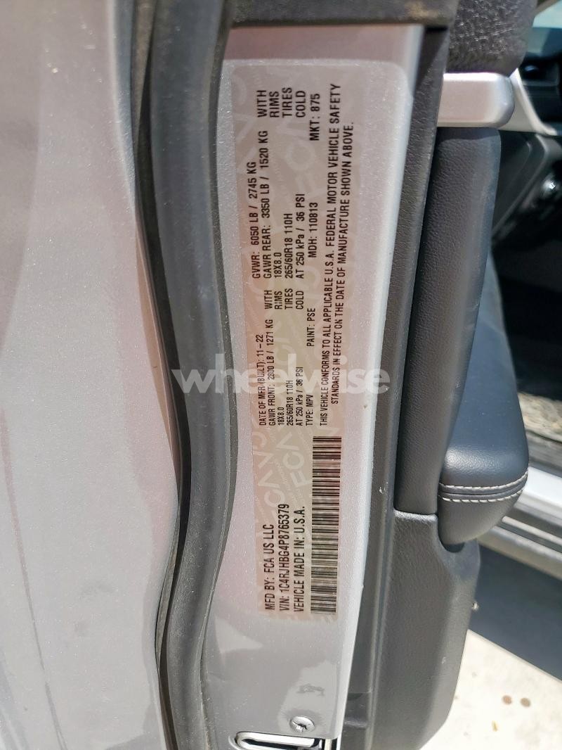 Photo 12 of 2023 JEEP GRAND CHEROKEE LIMITED (VIN 1C4RJHBG4P8765379)