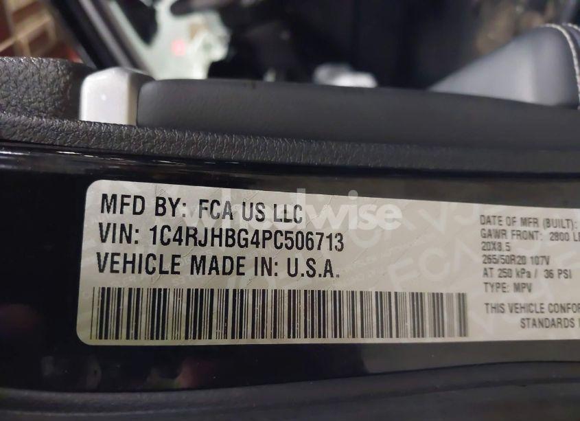 Photo 9 of 2023 Jeep Grand CHEROKEE LIMITED 4X4 (VIN 1C4RJHBG4PC506713)