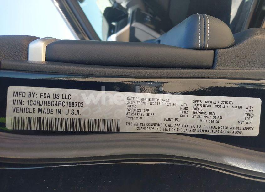 Photo 9 of 2024 Jeep Grand CHEROKEE LIMITED 4X4 (VIN 1C4RJHBG4RC168703)