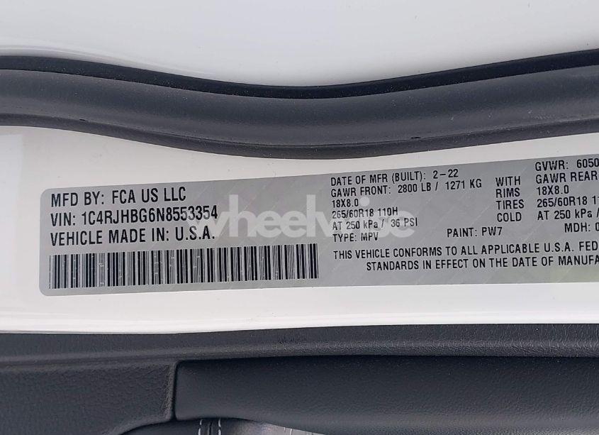 Photo 9 of 2022 Jeep Grand CHEROKEE LIMITED 4X4 (VIN 1C4RJHBG6N8553354)