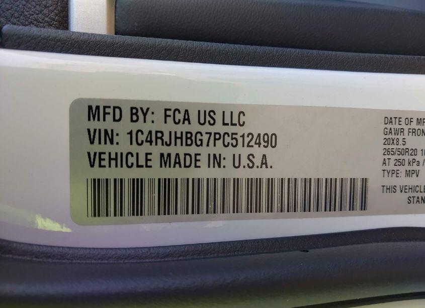 Photo 9 of 2023 Jeep Grand CHEROKEE LIMITED 4X4 (VIN 1C4RJHBG7PC512490)