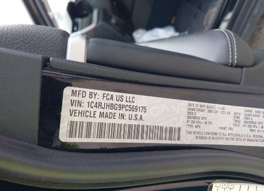 Photo 9 of 2023 Jeep Grand CHEROKEE LIMITED 4X4 (VIN 1C4RJHBG9PC569175)