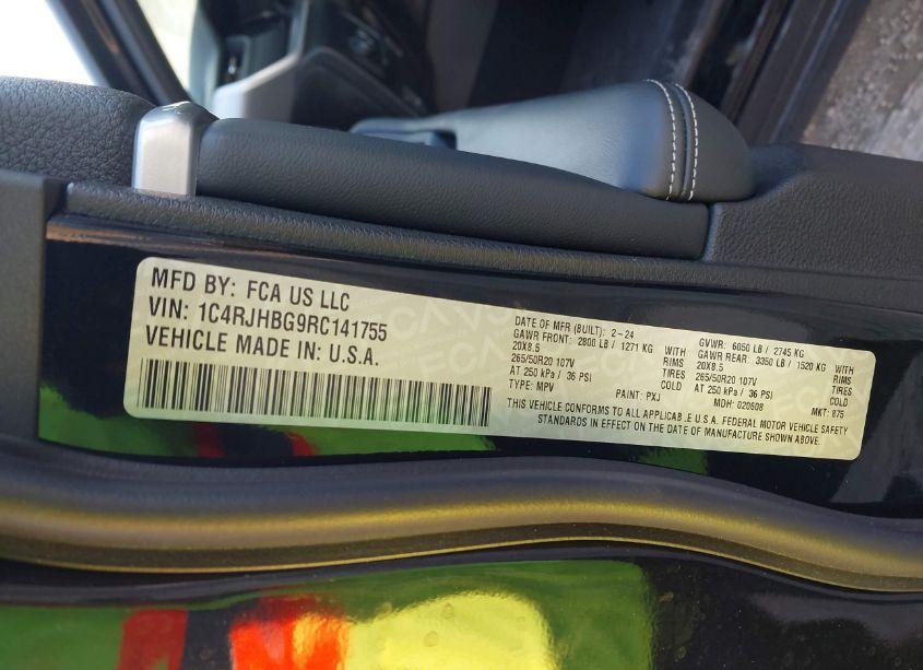 Photo 9 of 2024 Jeep Grand CHEROKEE LIMITED 4X4 (VIN 1C4RJHBG9RC141755)