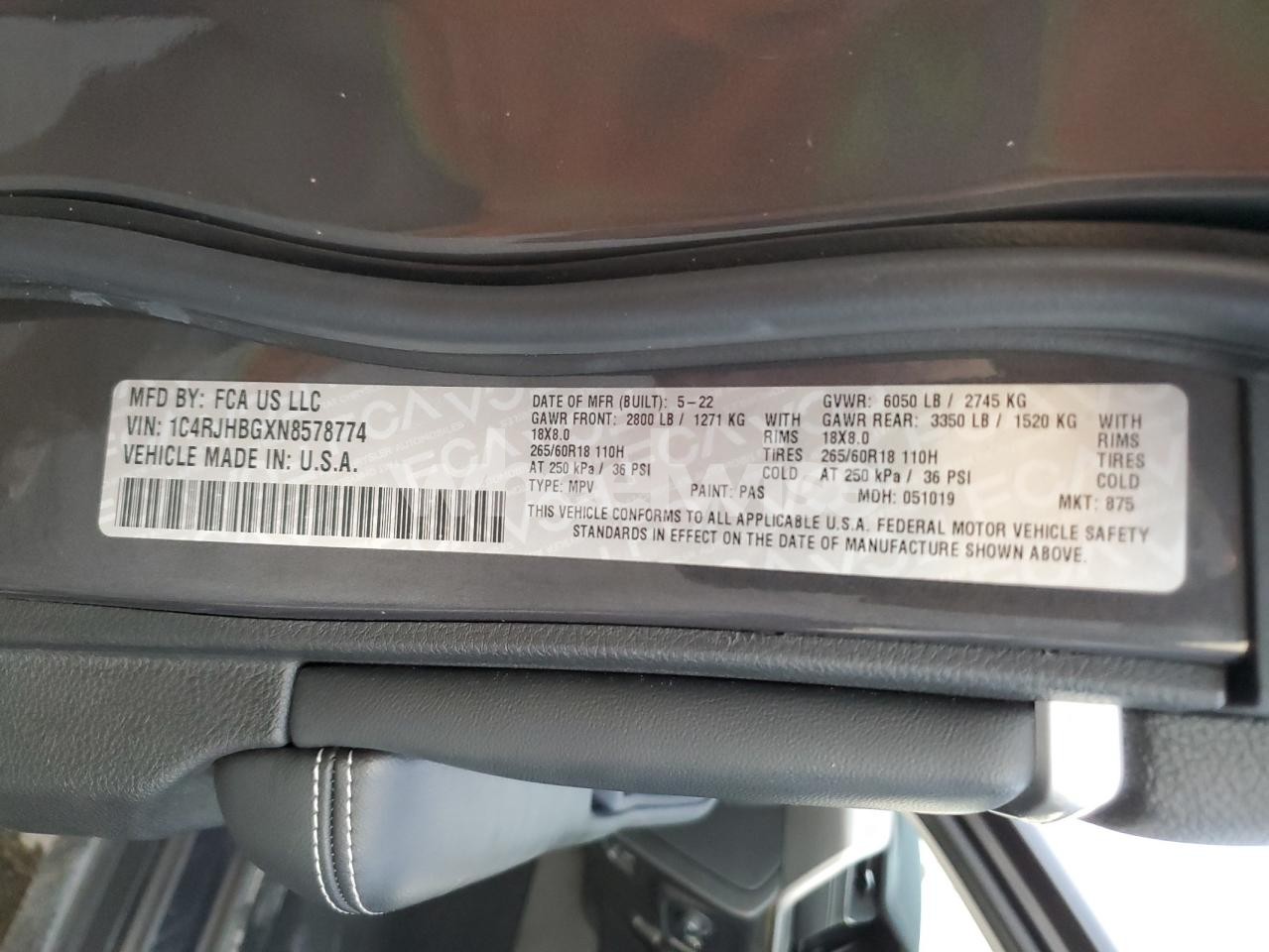 Photo 14 of 2022 JEEP GRAND CHEROKEE LIMITED (VIN 1C4RJHBGXN8578774)