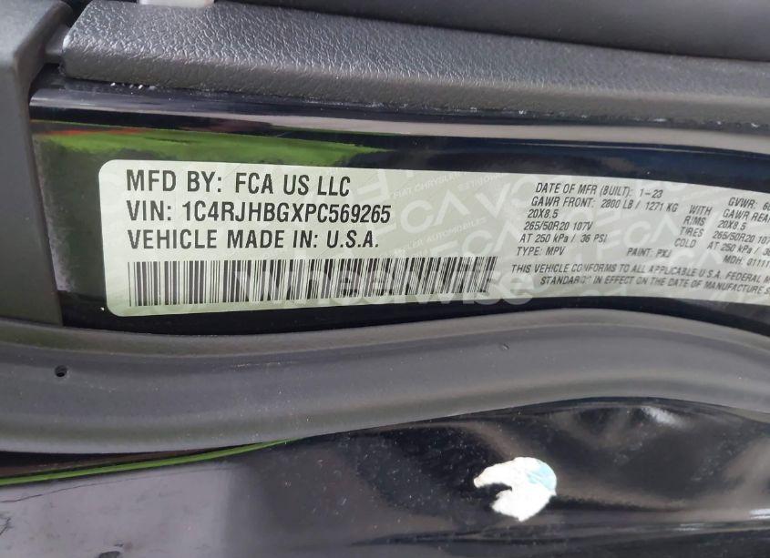 Photo 9 of 2023 Jeep Grand CHEROKEE LIMITED 4X4 (VIN 1C4RJHBGXPC569265)