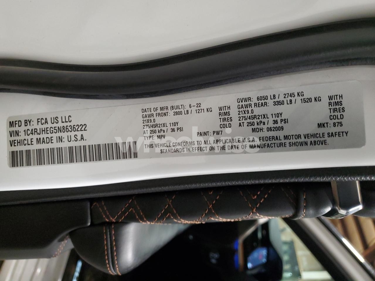 Photo 14 of 2022 JEEP GRAND CHEROKEE SUMMIT (VIN 1C4RJHEG5N8636222)