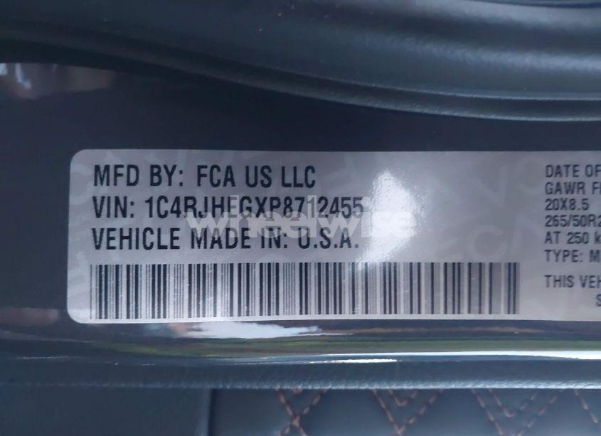 Photo 9 of 2023 Jeep Grand CHEROKEE SUMMIT 4X4 (VIN 1C4RJHEGXP8712455)