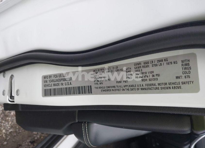 Photo 9 of 2023 Jeep Grand CHEROKEE L LAREDO 4X2 (VIN 1C4RJJAG5P8843337)
