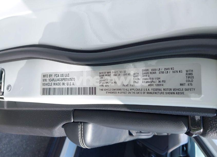 Photo 9 of 2023 Jeep Grand CHEROKEE L LAREDO 4X2 (VIN 1C4RJJAG8P8790570)