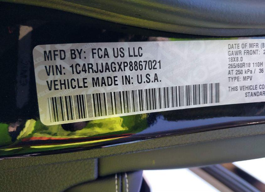 Photo 9 of 2023 Jeep Grand CHEROKEE L LAREDO 4X2 (VIN 1C4RJJAGXP8867021)