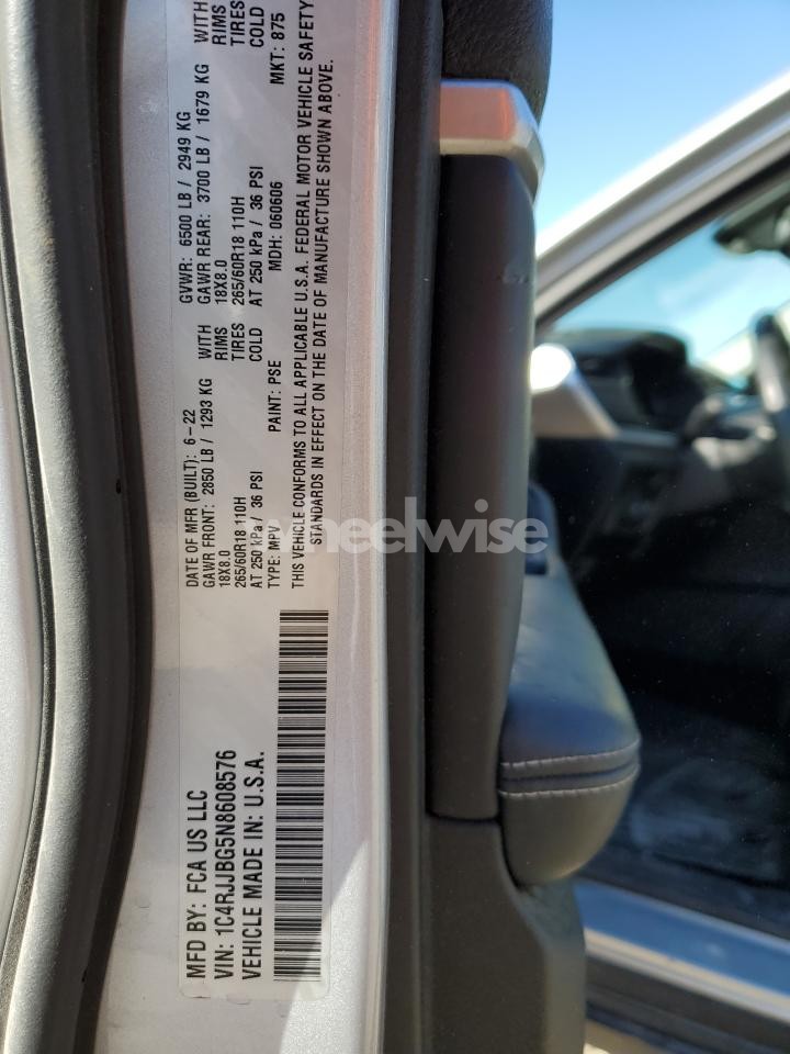 Photo 13 of 2022 JEEP GRAND CHEROKEE L LIMITED (VIN 1C4RJJBG5N8608576)